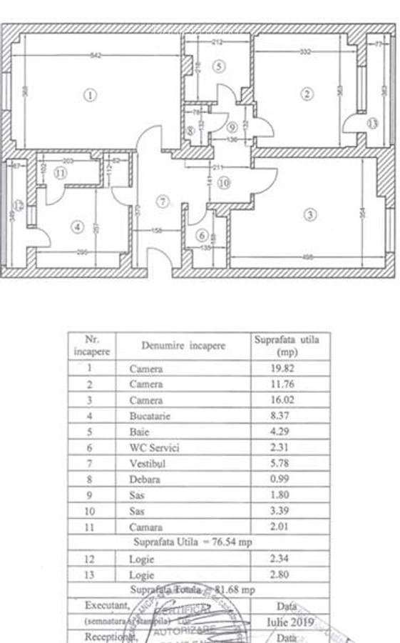 Apartament 3  camere UNIRII  FANTANI - 1
