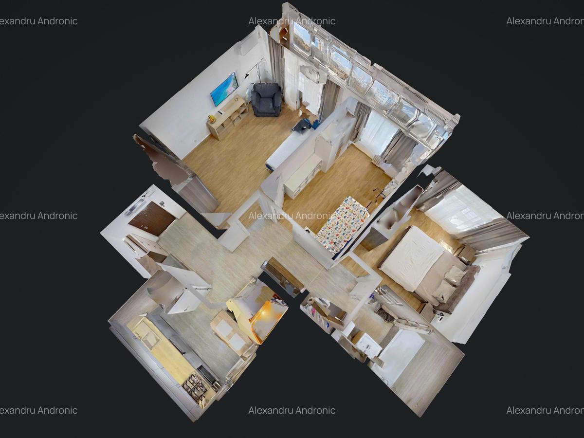 Apartament cu 3 camere decomandat, mobilat în Dorobanți - 10