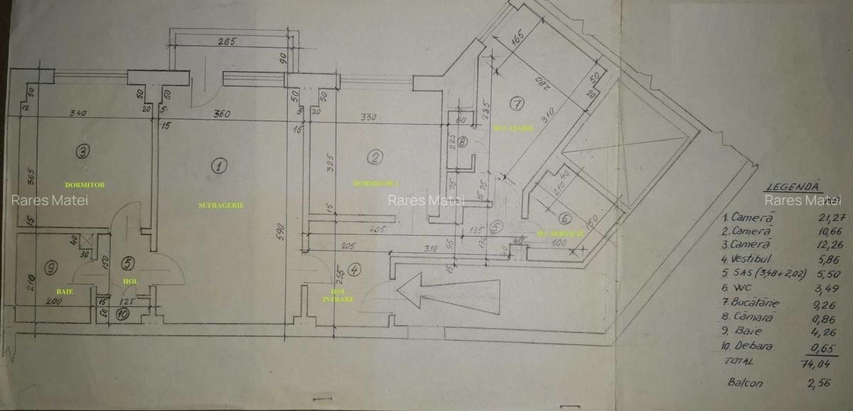 De inchiriat apartament 3 camere, zona 13 Septembrie-Marriott - 8