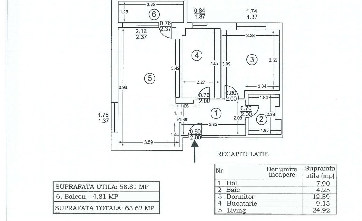 1 Mai Apartament (nemobilat) decomandat cu loc de parcare. Comision 0! - 11