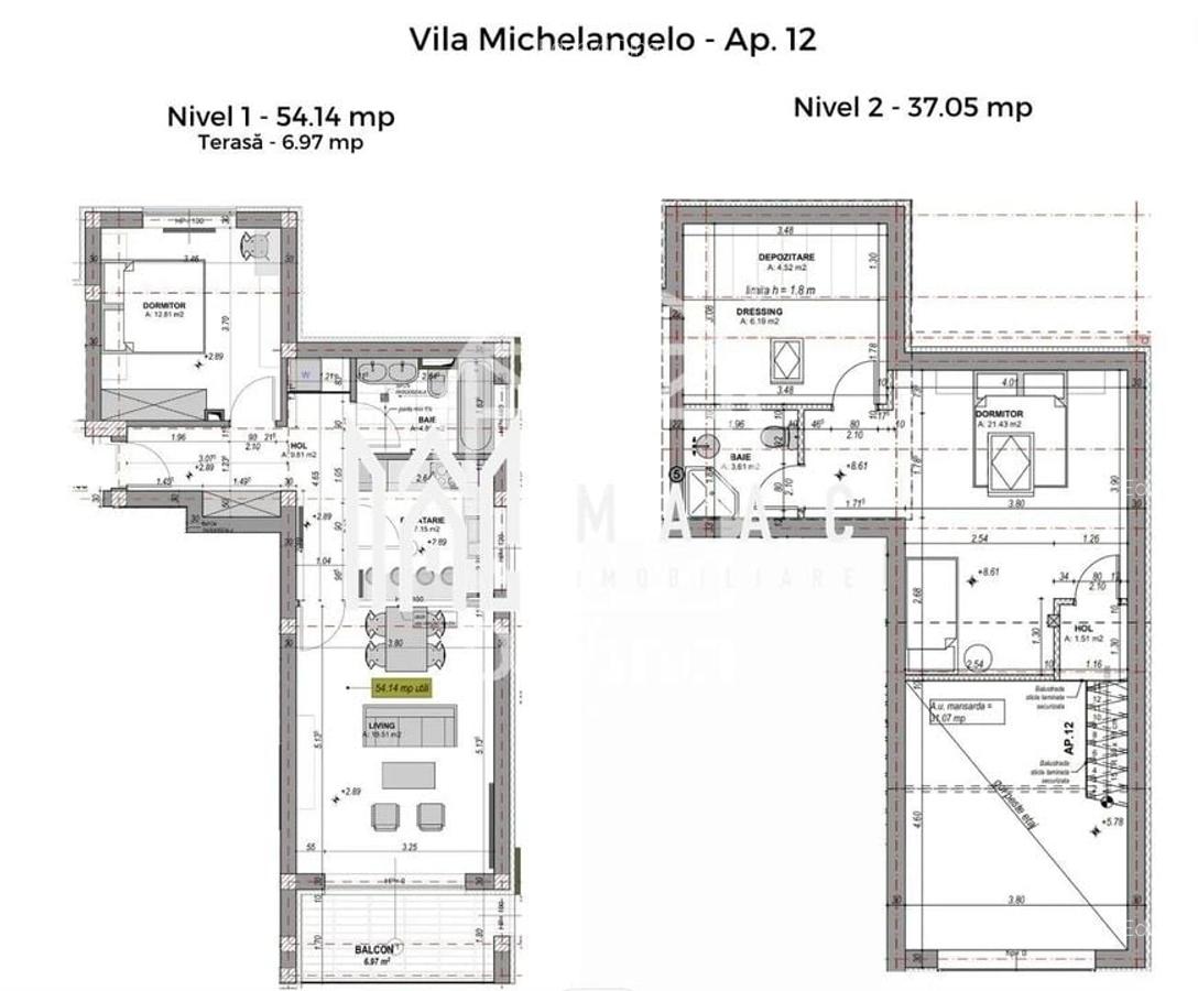 Penthouse 3 camere I 2 nivele I finisat la cheie I Zona de Vest I Sibiu - 8
