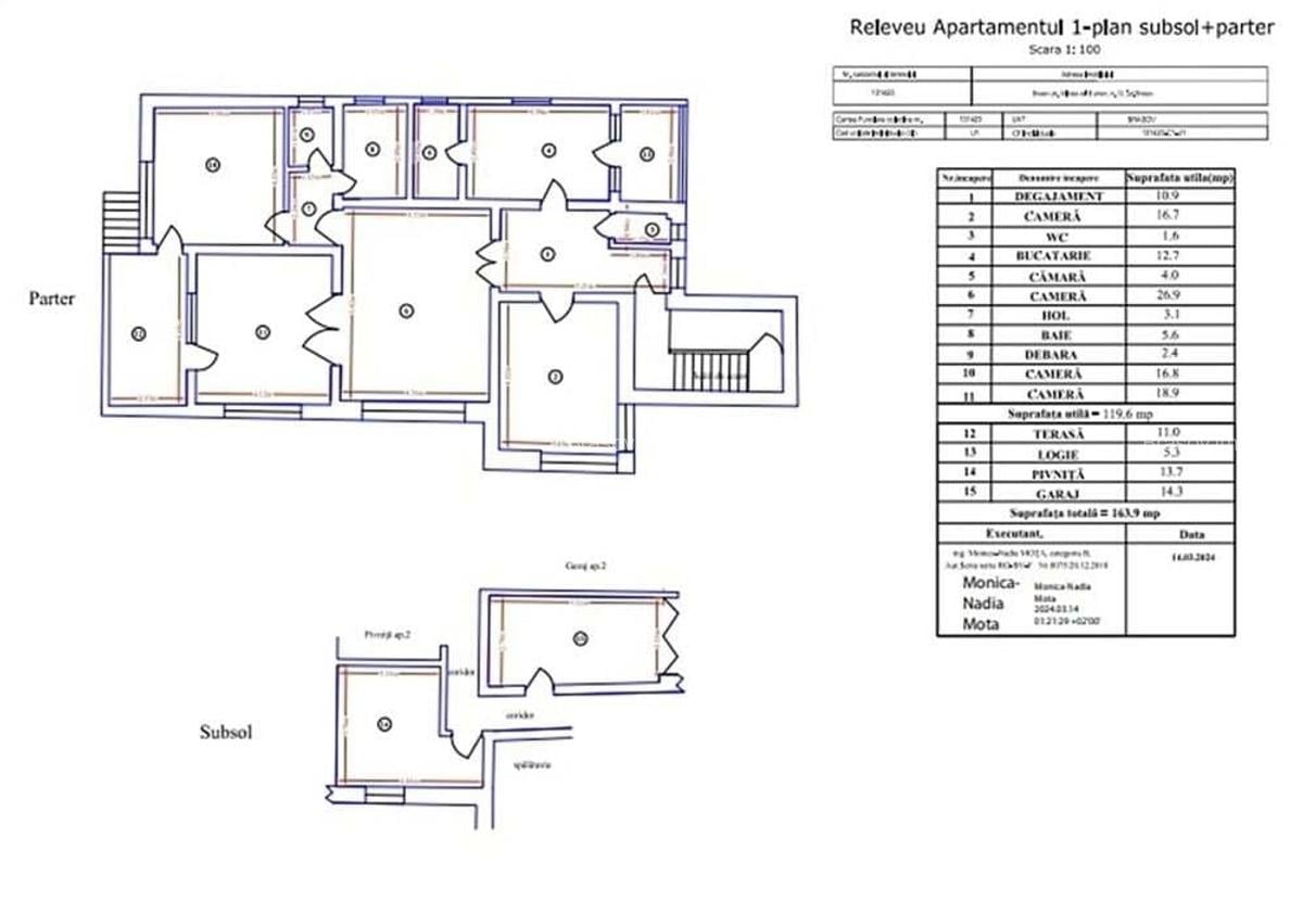 Vila cu 2 apartamente spatioase si teren de 670 mp. - 2