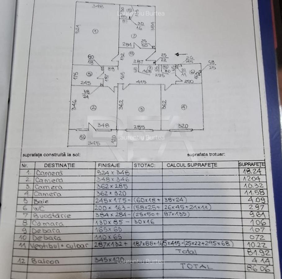 4 camere 1/4, centrala, anvelopat, Gorjului, Str. Malinului. - 11