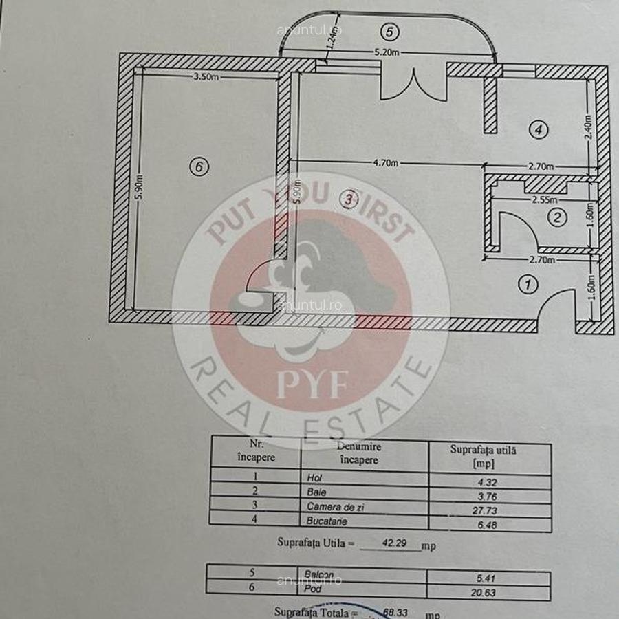 Drumul Ghindari | Apartament 2 camere | Semidecomandat | B11077 - 9