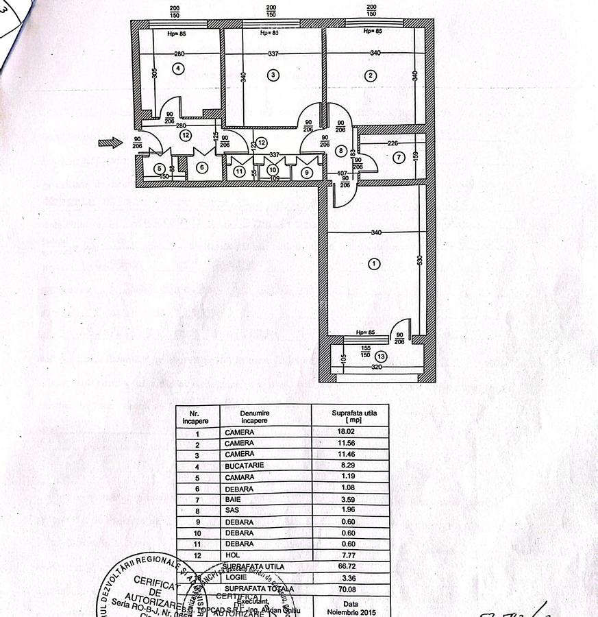Apartament 3 camere Brancoveanu-Str.Turnu Magurele - 1