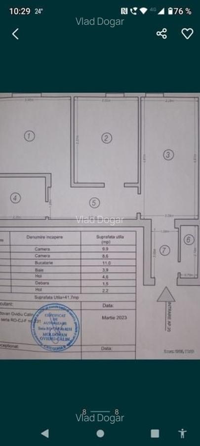 Apartament cu 2 camere semidecomandat, mobilat în Iris - 9