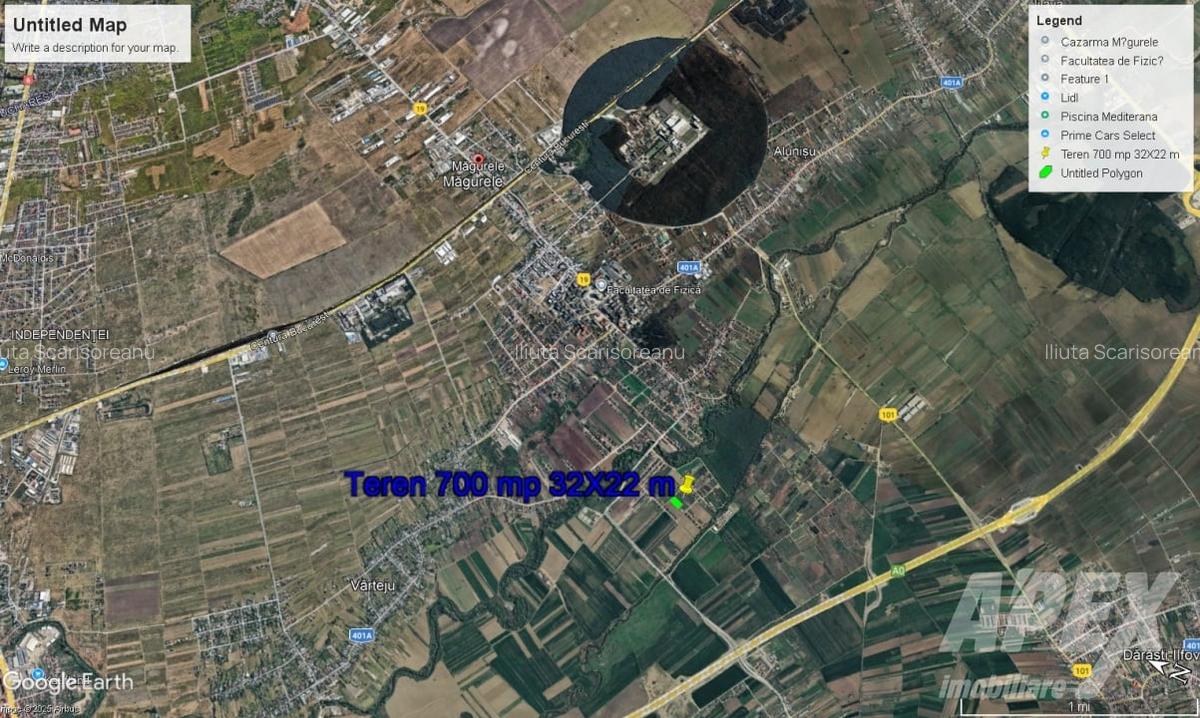 Teren intravilan 700 mp | utilitati publice 100 m| Magurele Str Floarea Soarelui - 2