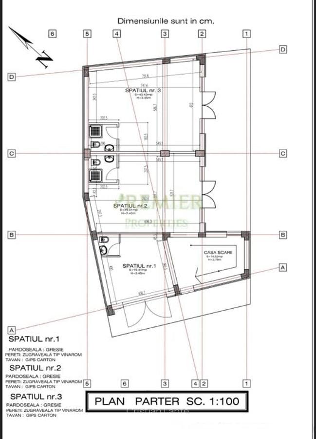 SPATIU COMERCIAL 102 MP| MULTE SPATII | STEFAN CEL MARE | CLADIRE NOUA | - 1