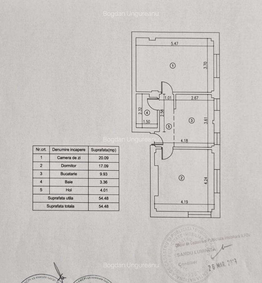 Apartament 2 Camere Decomandat - 54.48 mp utili - Parter inalt - Centru Popesti - 5