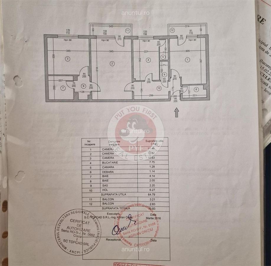 Tineretului | 3 camere | 71mp | Decomandat | B12266 - 8
