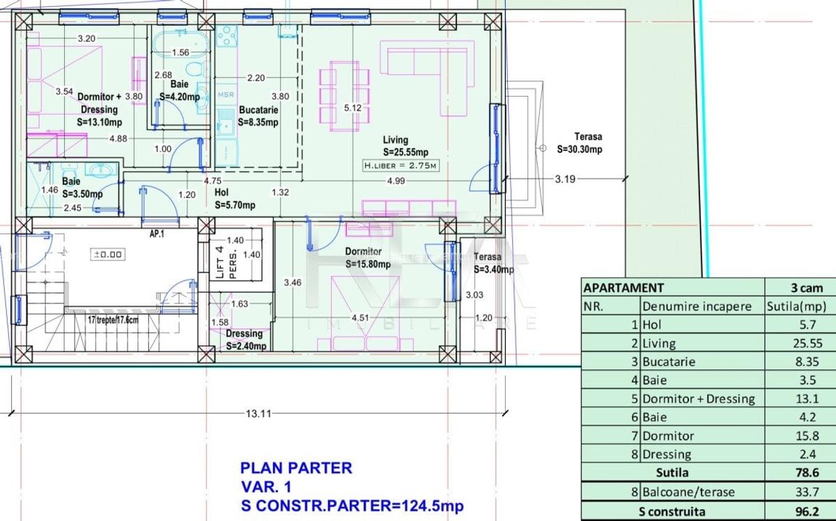 3 Camere + Terasa Bloc Boutique Baneasa - 14