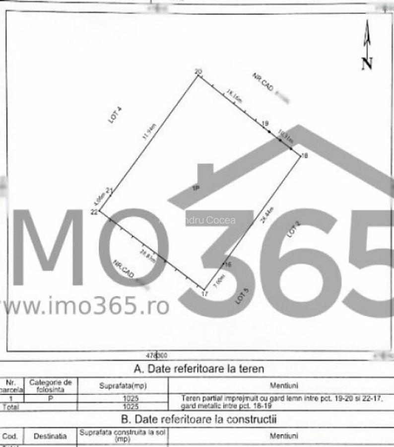 Teren Lupueni - Babana - intravilan 1025mp - 3
