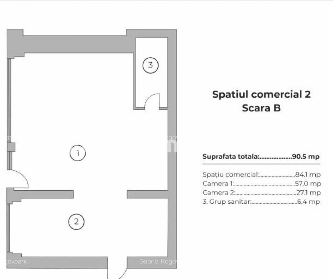 Spatiu Com 163 MP - Vitrina 12ML - 2 Parcari | Vulcan Reside - 12