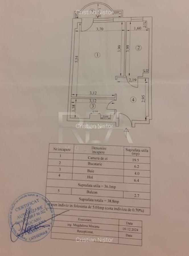 Garsoniera Spatioasa aproape de Parcul Sebastian - 10