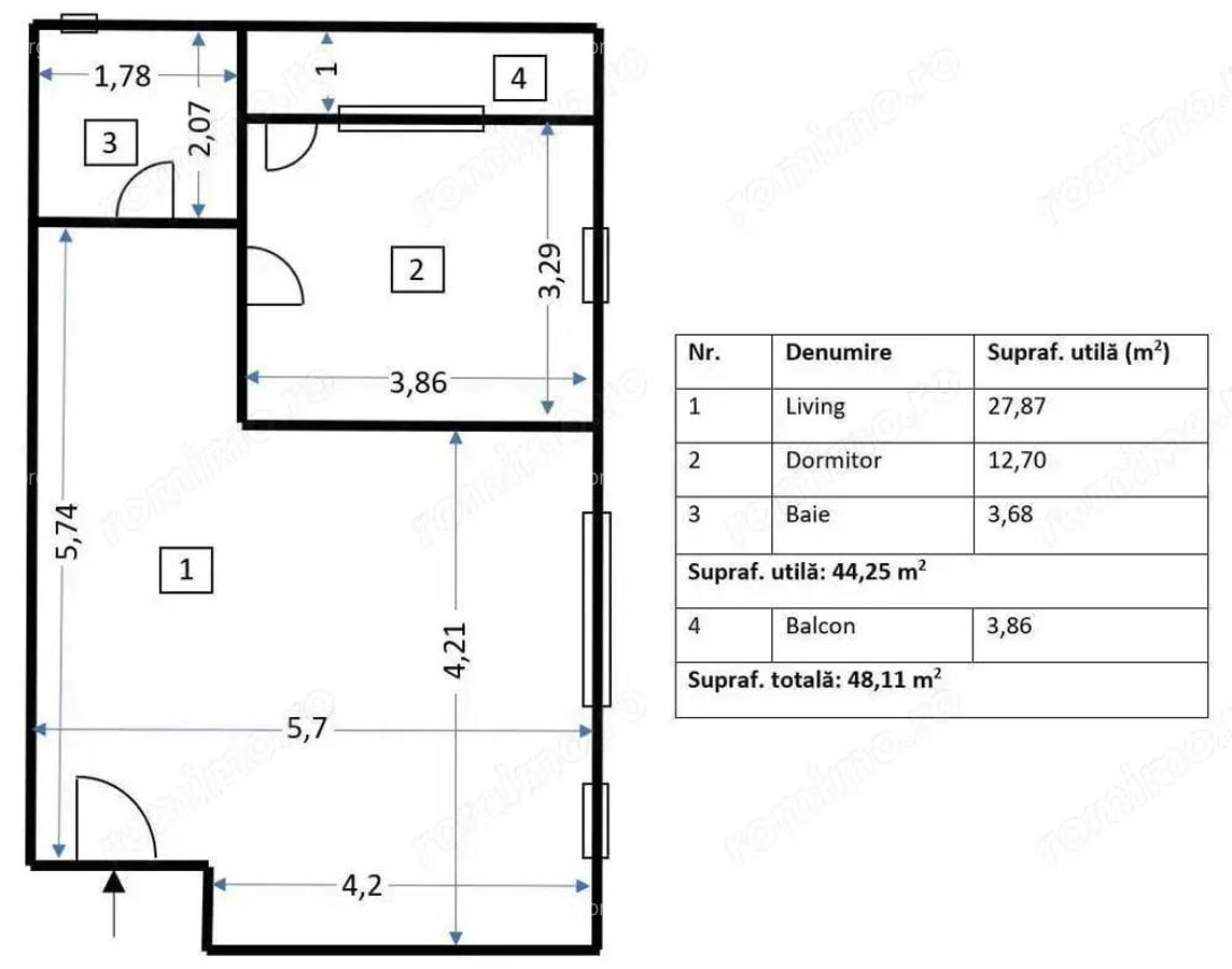 Apartament 2 camere vanzare zona Prel. Ferentari stradal bloc nou 2013 - 9