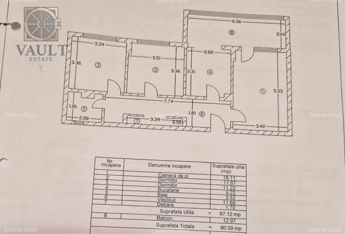 Apartament cu 3 camere decomandat, mobilat în Militari - 8