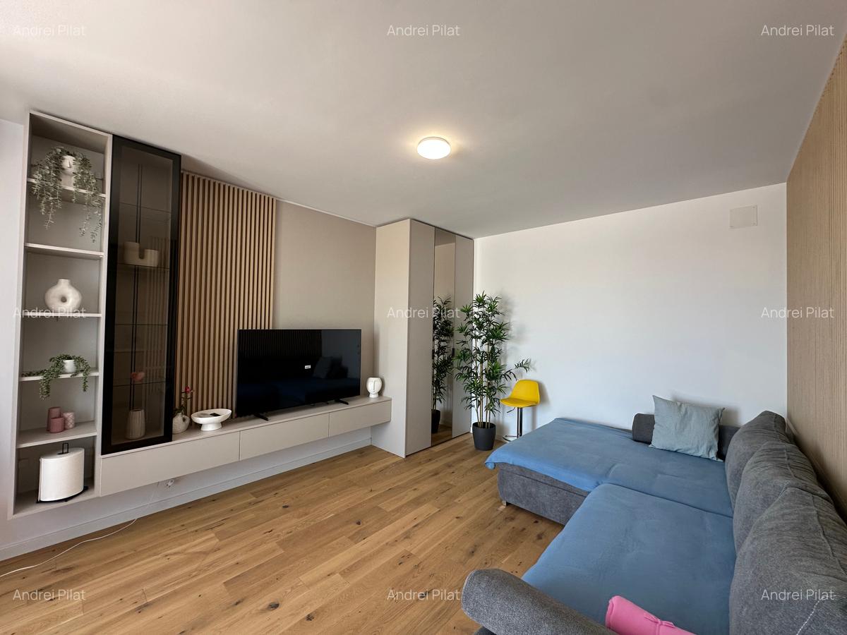 Apartament cu terasă 100mp in Trio Bridge View,parcare valabilă,totul nou - 2