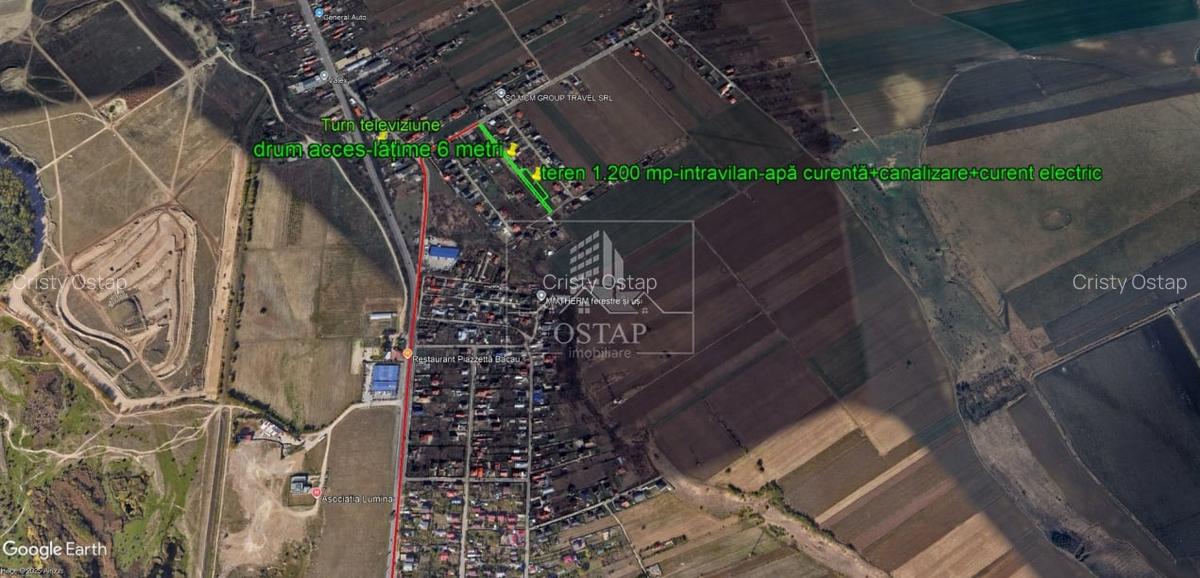 Saucesti-platou Bogdan Voda-intravilan-1.200 mp-apa-canalizare-curent electric - 3