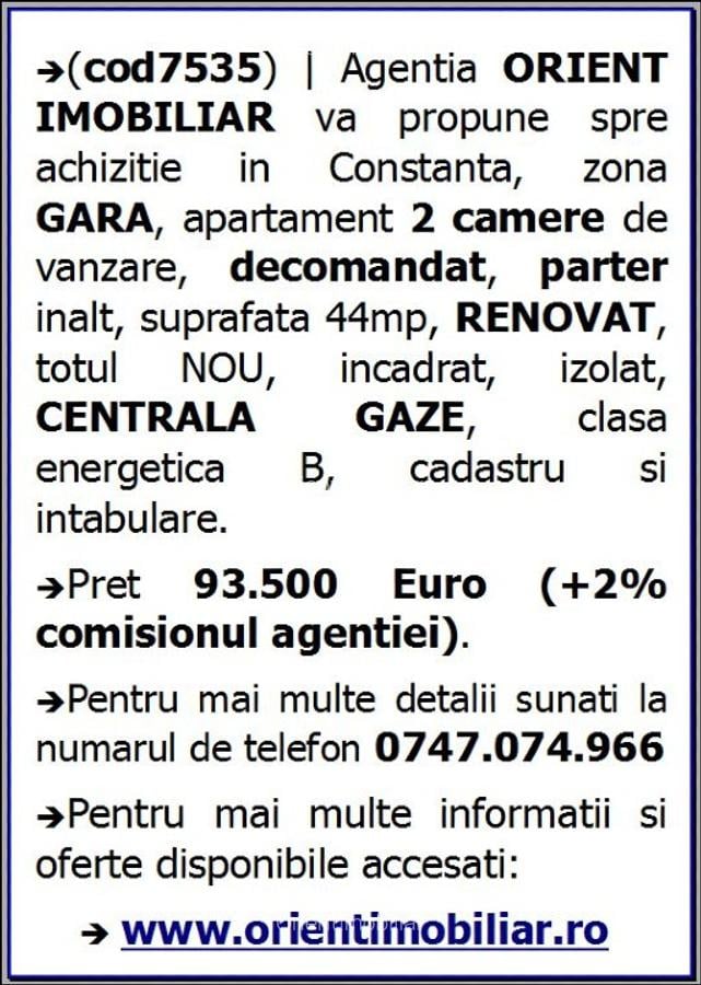 Gara, decomandat, parter, gaze, renovat, vanzari Constanta - 6