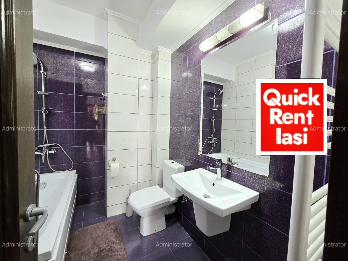 Centru Palas Mall Bloc Nou Apartament 2Camere Decomandat De Inchiriat Iasi - 9