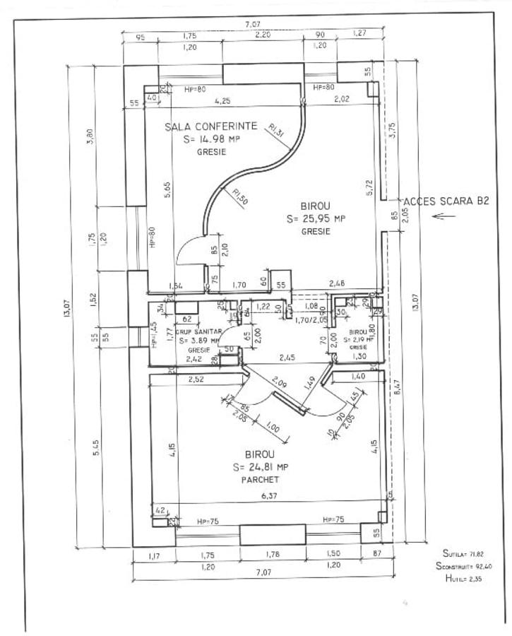 Apartament 3 camere, zona Magnolia, pretabil locuinta ,birou, spatiu comercial - 13