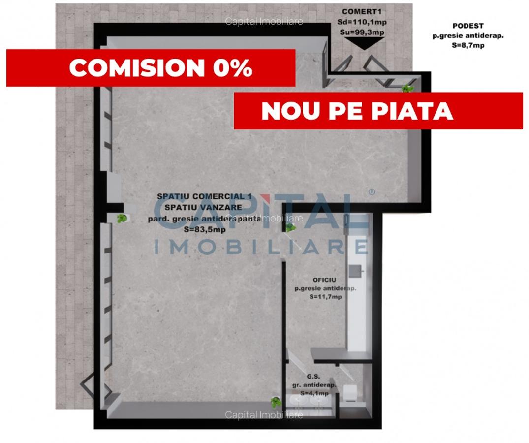 Comision 0%! Spatii Comerciale de Vanzare - Cartier Transilvania - Lacul Noua - 1