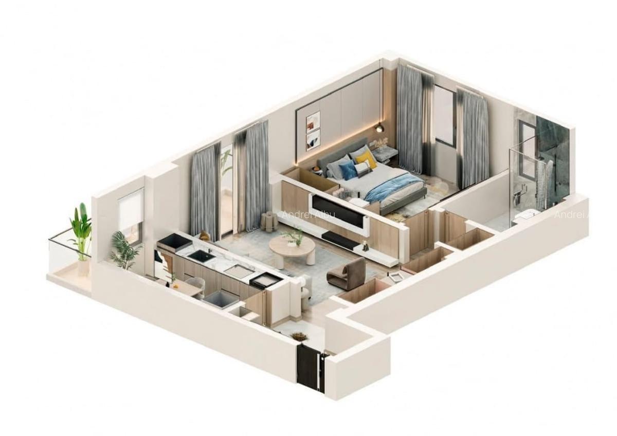 Proiect NOU - Apartamente de vanzare - Valea Lupului Bloc 4 etaje cu lift - 2