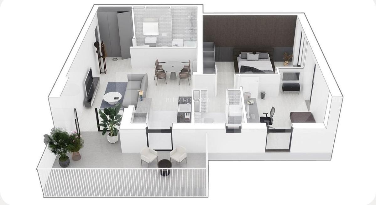 Apartament cu 3 camere 72,35 mp, zona Torontalului - 1