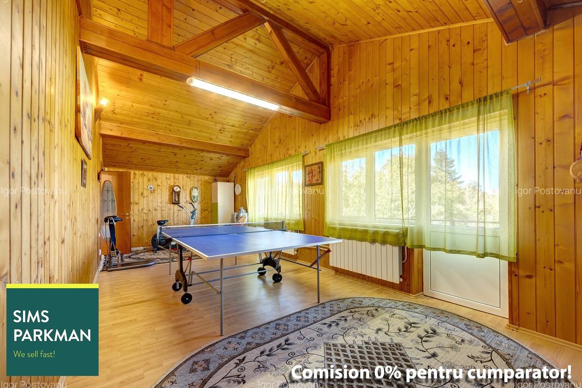 Snagov – Nufarului, Casa 254 mp cu piscina, sauna si semineu | 0% - 14