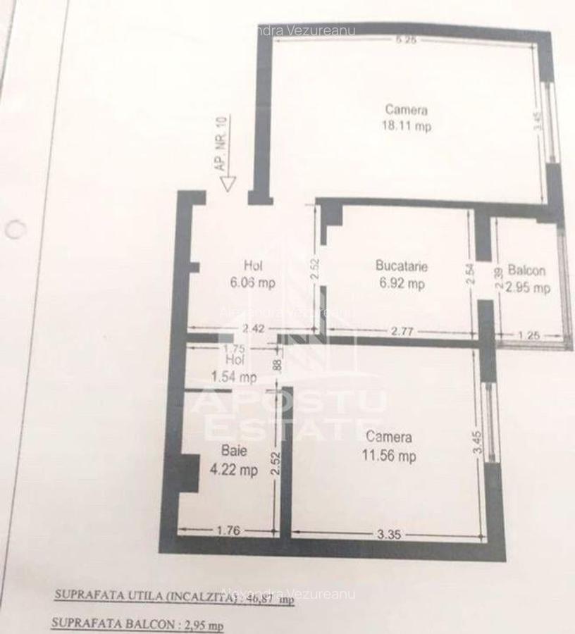 Apartament cu 2 camere, decomandat, etajul 2, zona Soarelui - 1