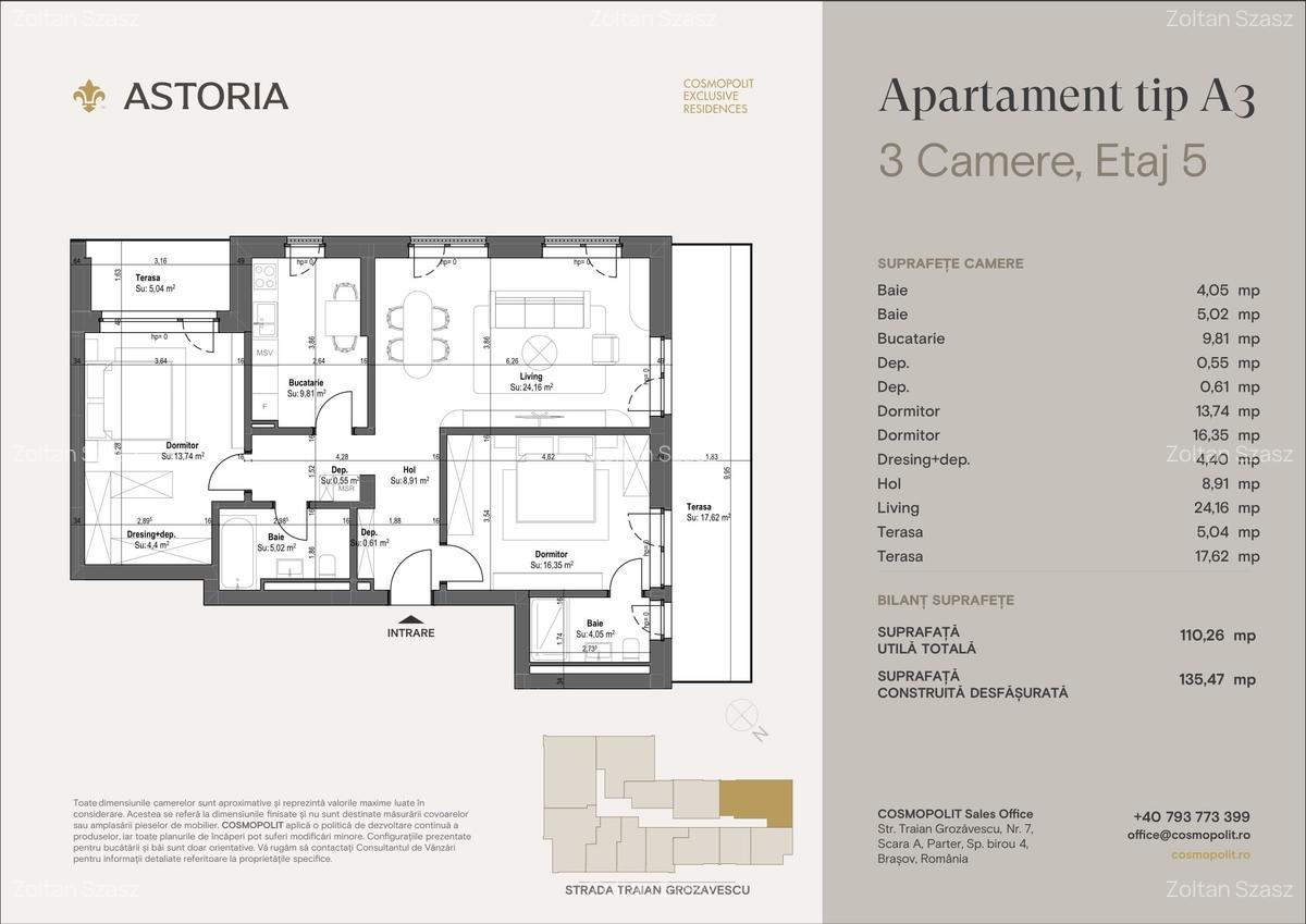 Apartament 3 camere - Aproape de Centru In Cosmopolit Astoria - 4
