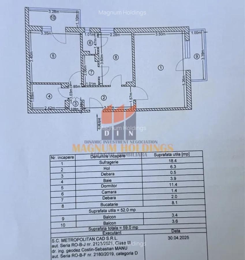 Apartament doua camere, decomandat, Tudor Vladimirescu - 8