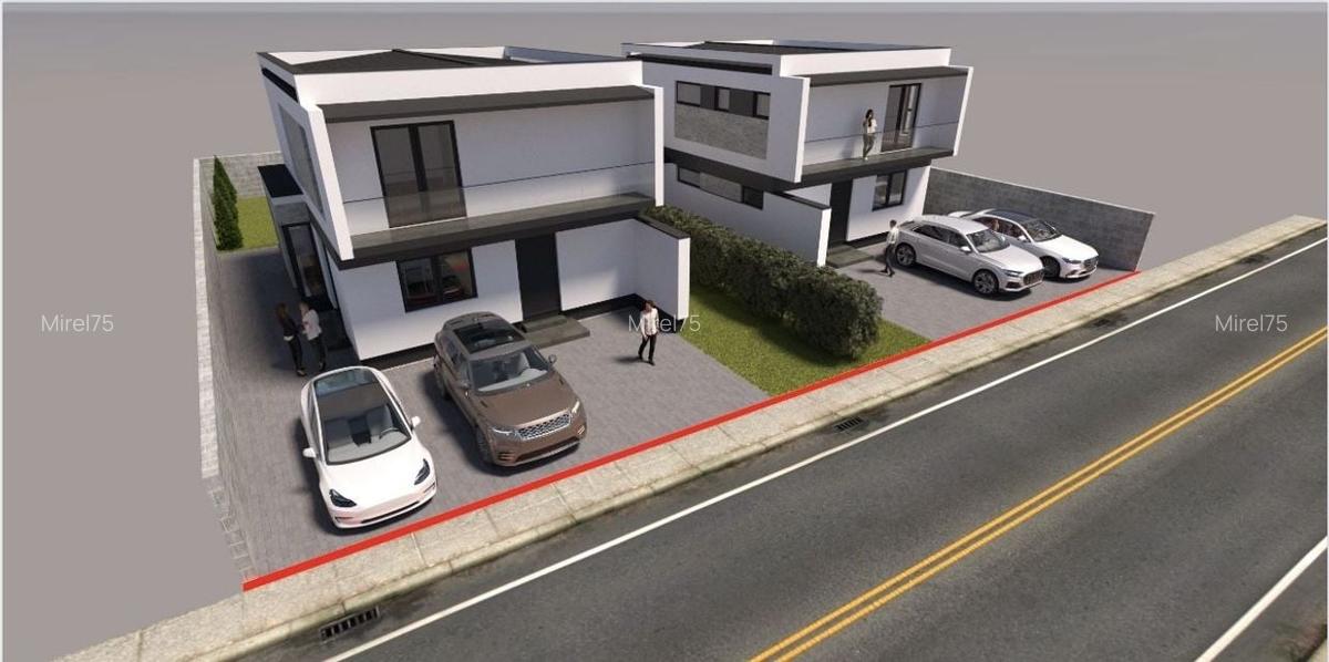 De vânzare duplex 1/2, stil cubic, despărțit prin camera tehnică, Sanandrei. - 2