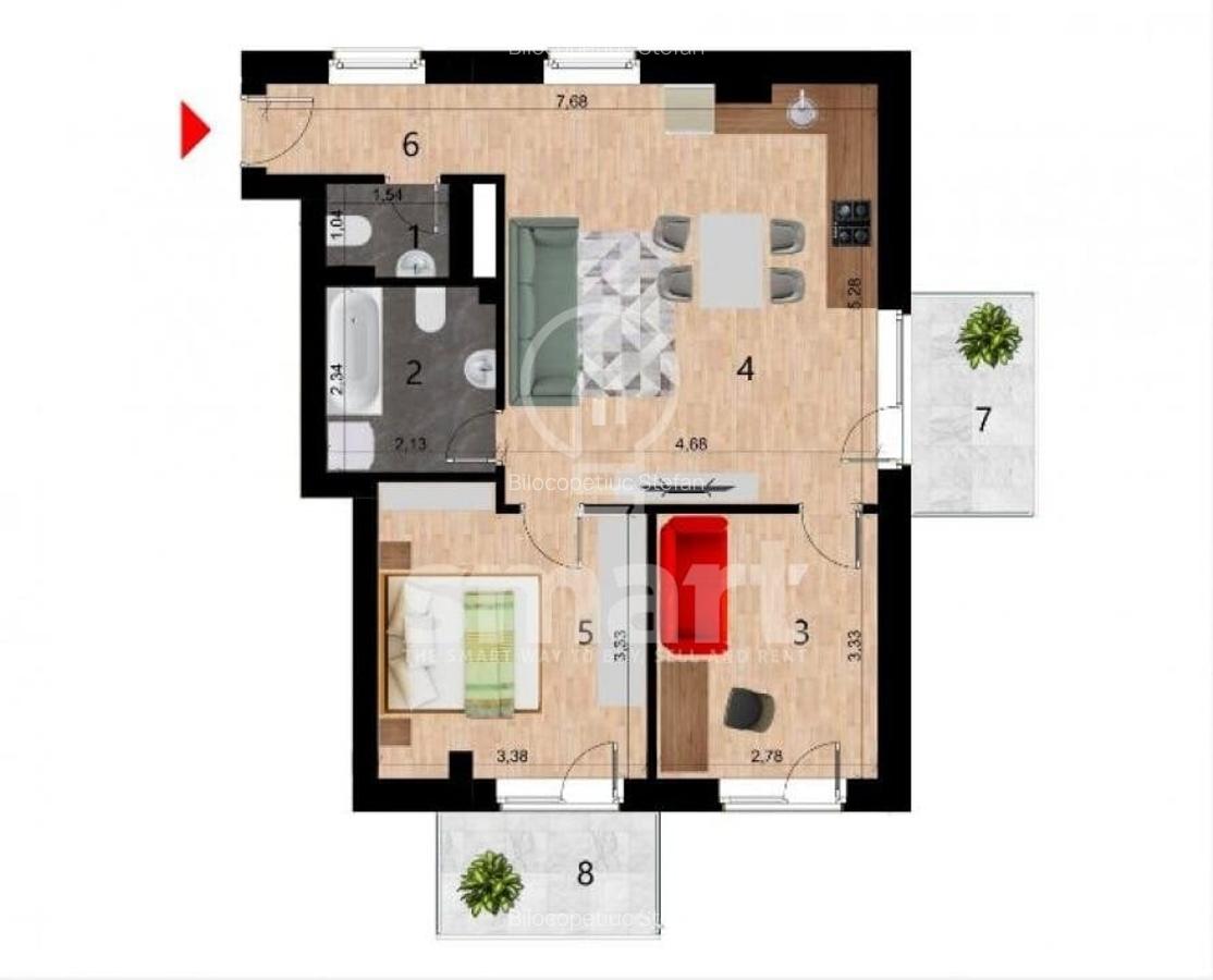 Apartamente 3 camere bloc nou Zorilor - 7