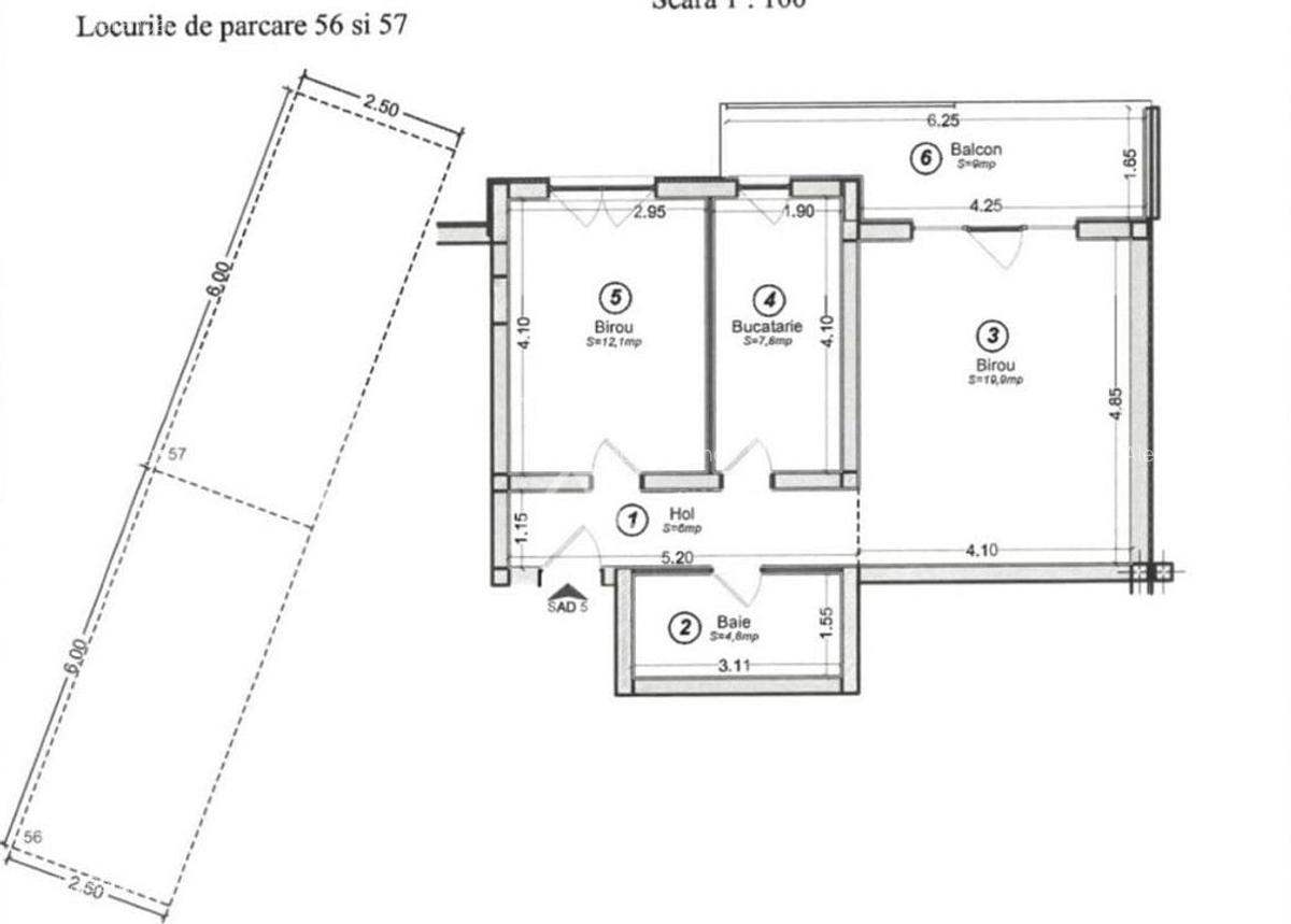 Apartament cu 2 camere decomandat, mobilat în Buziașului - 8