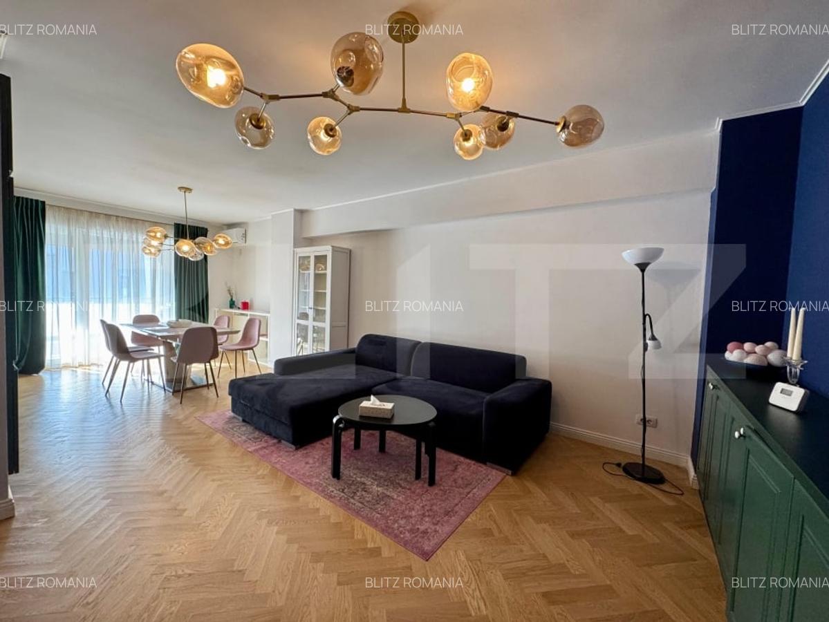 Apartament 3 camere, 80 mp, mobilat modern, parcare, terasa, Scala Center - 2