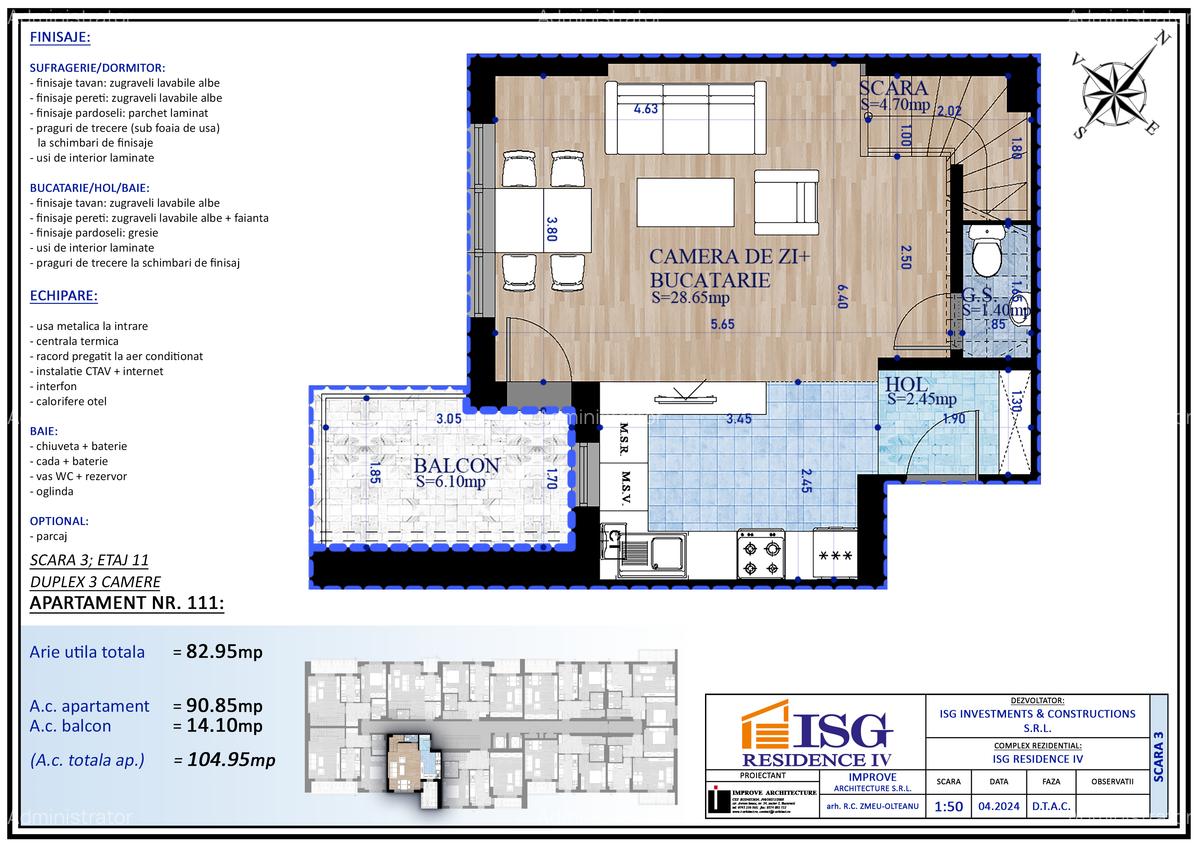 Unirii-Parcul Carol- ISG Residence IV- decomandat, constructie 2026 - 1 Unirii-Parcul Carol- ISG Residence IV- decomandat, constructie 2026 - 1