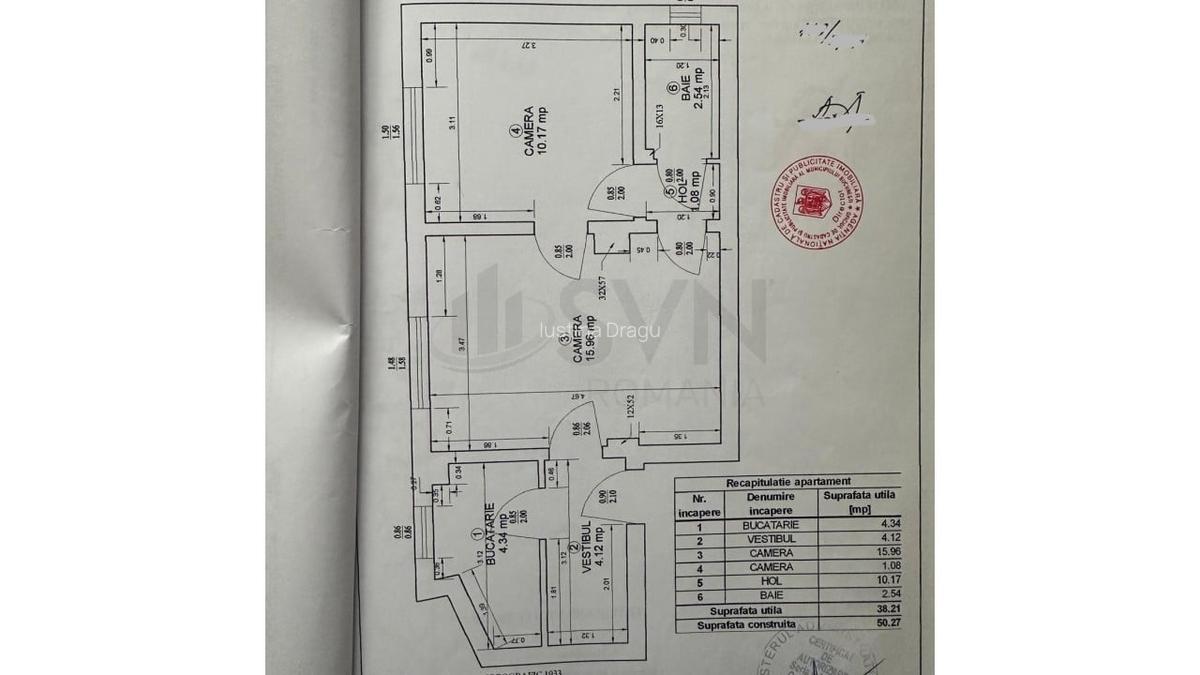 Apartament cu 2 camere semidecomandat în P-ța Romană - 10