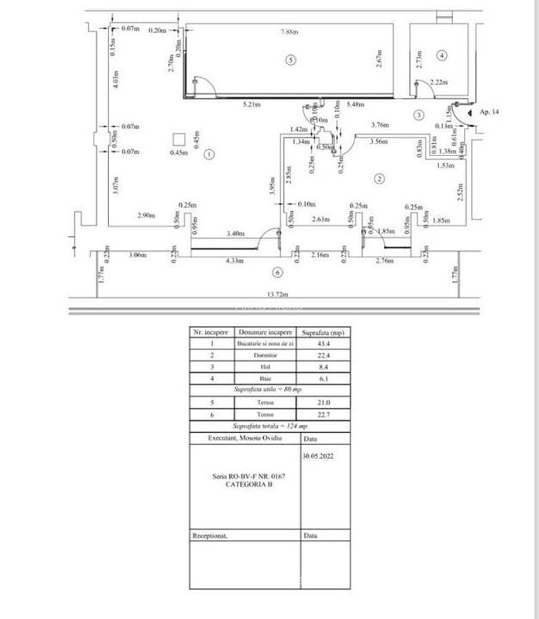 Apartament cu 3 camere decomandat în Tractorul - 9