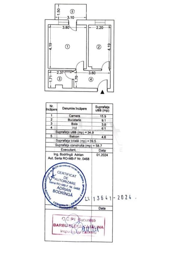 Garsoniera | Complexul Rezidential Exigent Plaza | Faza 5 | Tip 1 - 10