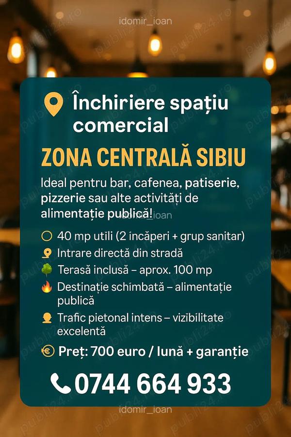 Spa?iu comercial de inchiriat zona centrala, Sibiu - 1
