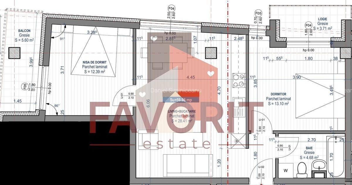 Apartament cu 3 camere decomandat în Simion Bărnuțiu - 4