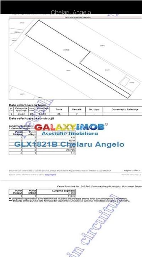 Giulești teren 1536 mp, deschidere 20 ml,liber - 4