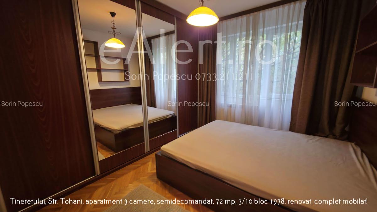 Apartament 3 camere decomandat, 72 mp, etaj 3/10 – Tineretului, strada Tohani. - 6