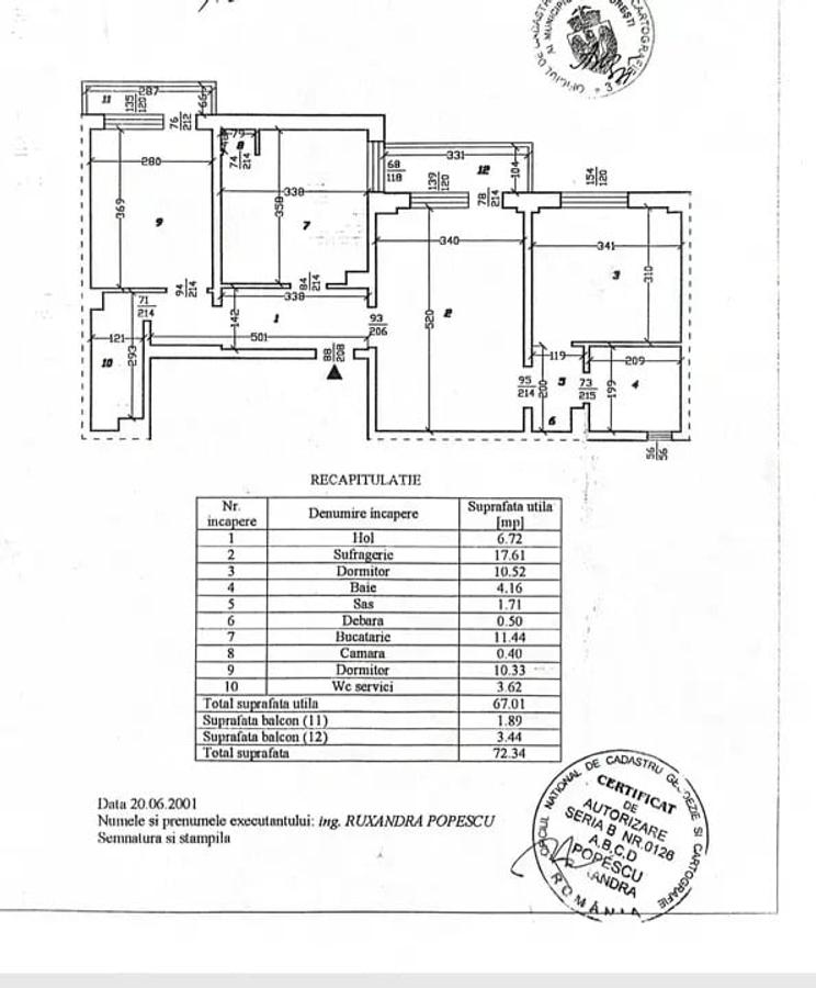 Apartament De Vanzare 3 Camere ,Dristor Metrou, Centrala Proprie - 12