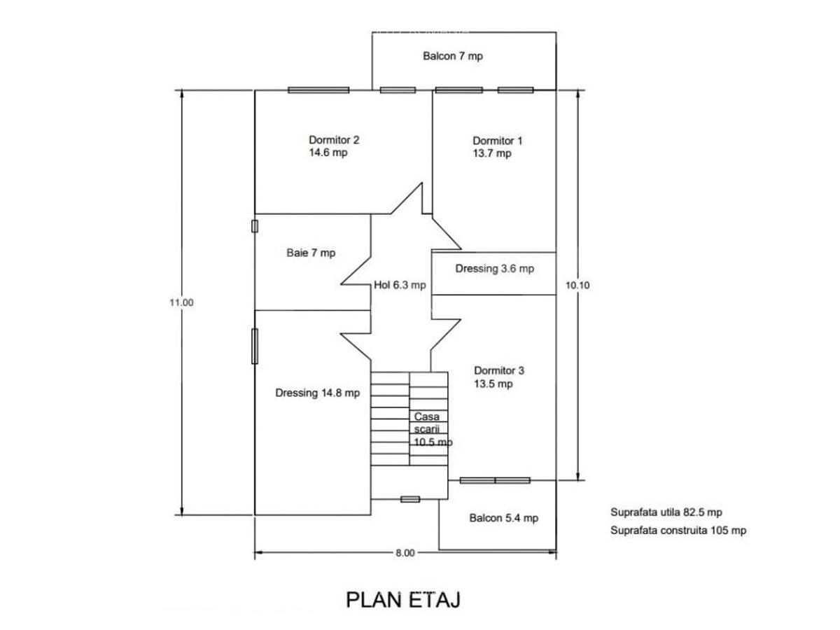 Casa individuala la cheie: 5 camere, 165 mp utili, 600 mp teren,  zona Oasului - 18