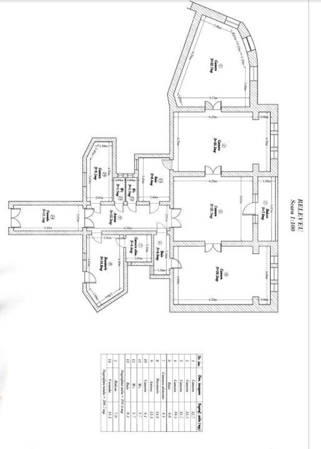 Cladire istorica, 5 camere, 191 mp, balcon si terasa, zona Palatul Neptun - 14