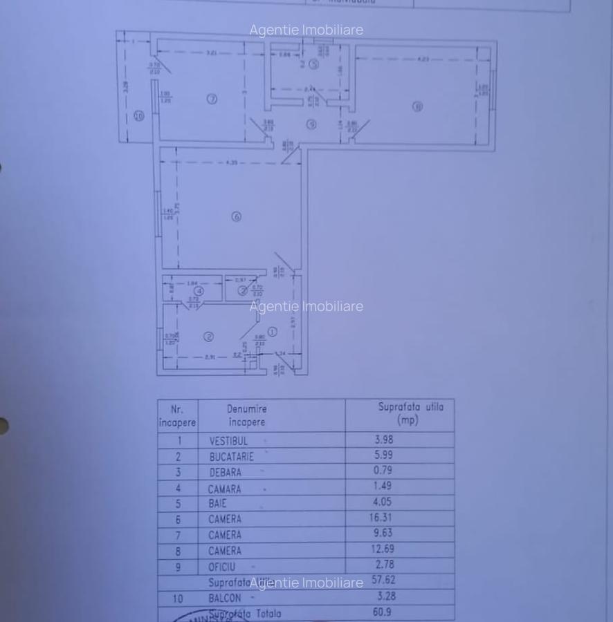 3 camere, intre Gara de Nord si Basarab, B-dul Dinicu Golescu, nr 39 - 18