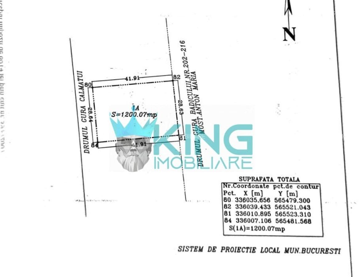 Teren Construcții intravilan de 1200 mp, în Theodor Pallady - 1