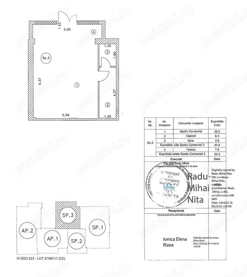 DE INCHIRIAT Spatiu Comercial Nou Bragadiru 52,4 mp2 + 43 mp2 - 7